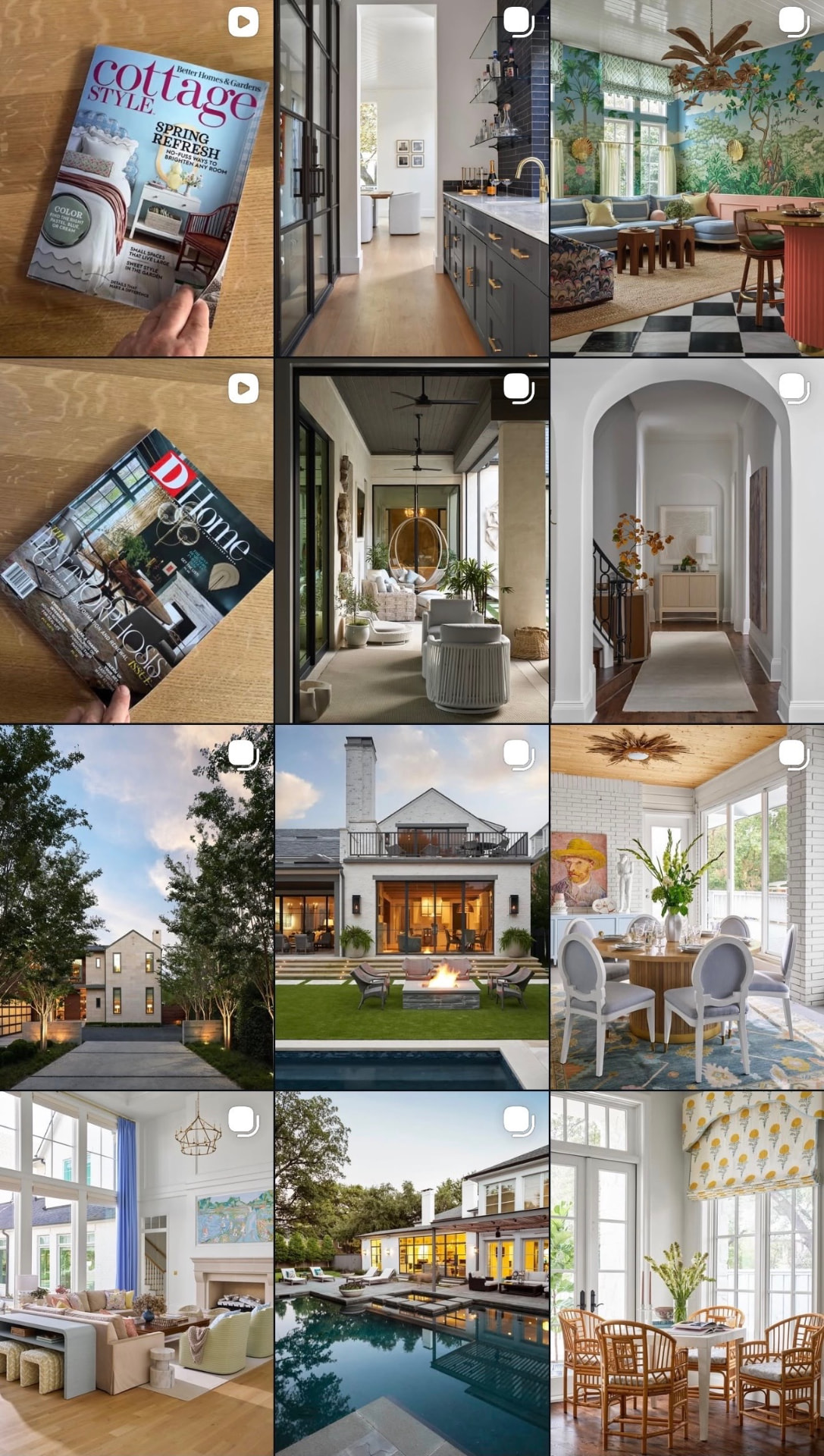 Nathan Schroder Photography Instagram feed layout